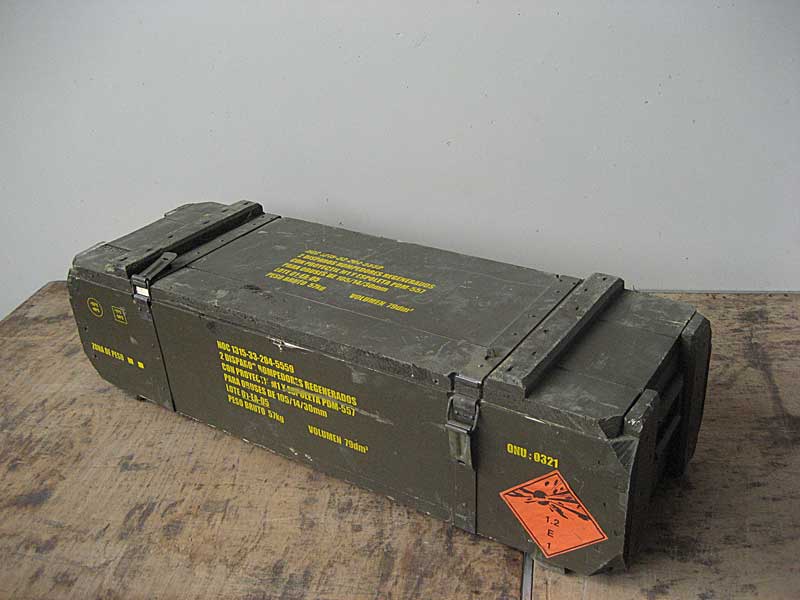 Cajón de munición (madera) 98X31X27