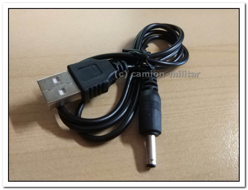Cable adaptador de USB a 5v DC